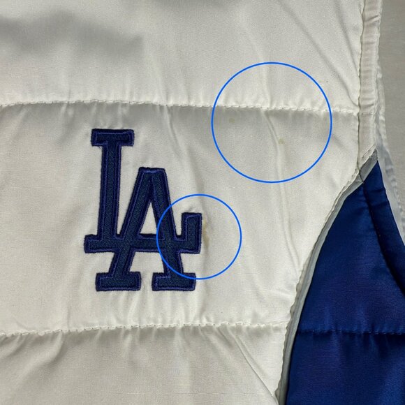 LA Dodgers Vest Women Size M G-III Sports by Carl Banks Genuine Merchandise - Picture 3 of 10